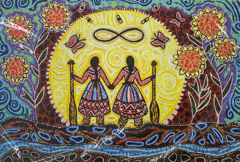 Sister Paddlers Print