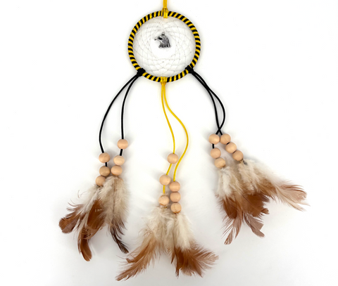 3" dream catcher (assorted colours) Eagle - Arts and Heritage St. Albert