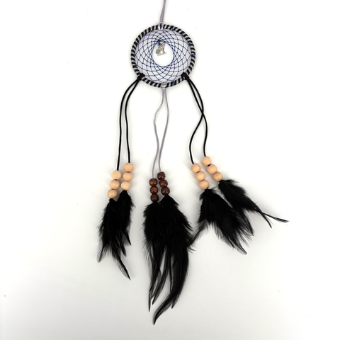 3" dream catcher (assorted colours) Wolf - Arts and Heritage St. Albert