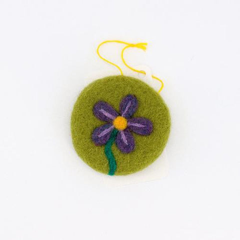 Flat Felted Flower Ornaments Style 4 - Arts and Heritage St. Albert