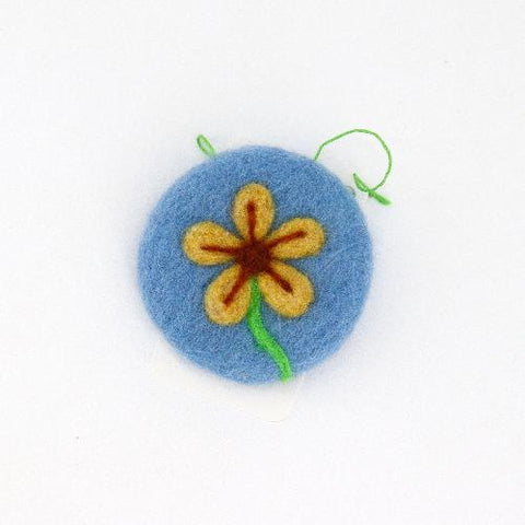 Flat Felted Flower Ornaments Style 6 - Arts and Heritage St. Albert
