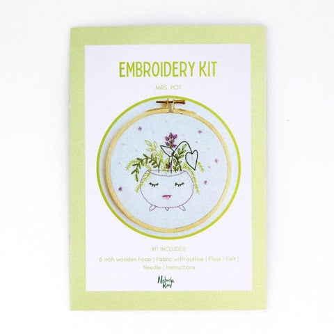 'Mrs. Pot' Embroidery Kit - Arts and Heritage St. Albert