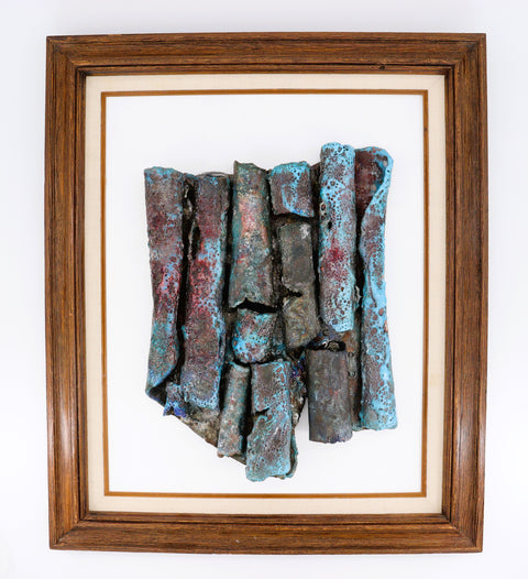 Large Framed Raku Wall Hanging - Arts and Heritage St. Albert