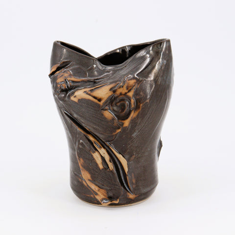 Bronze Coloured Ceramic Vase - Arts and Heritage St. Albert