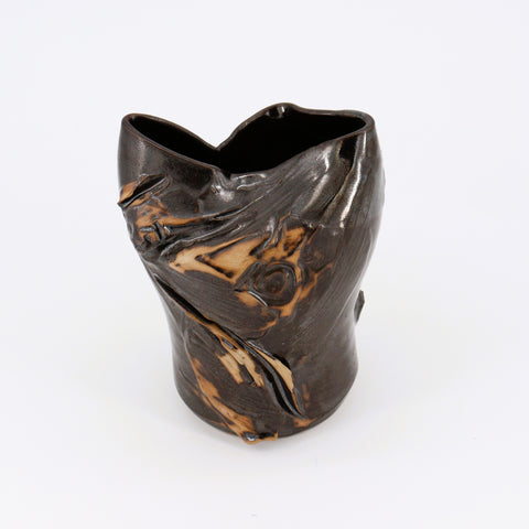 Bronze Coloured Ceramic Vase - Arts and Heritage St. Albert