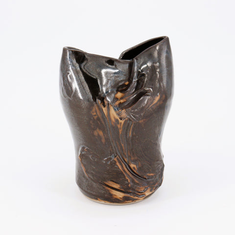 Bronze Coloured Ceramic Vase - Arts and Heritage St. Albert