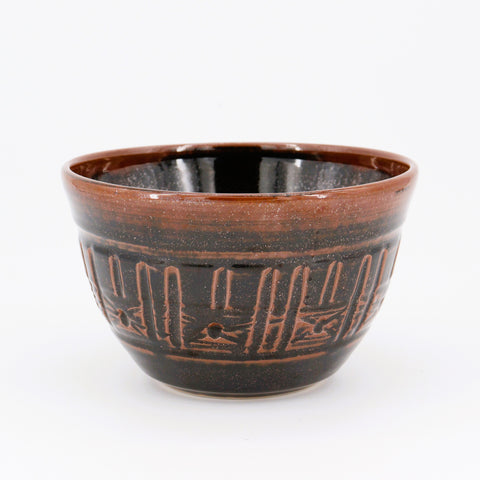 Copper Brown Ceramic Bowl - Arts and Heritage St. Albert