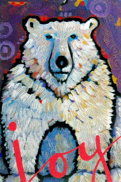 Pam Weber Holiday Cards Polar Bear "Joy" - Arts and Heritage St. Albert