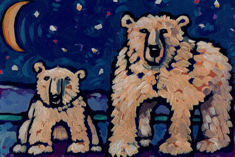 Pam Weber Holiday Cards Polar Bear Mom & Baby - Arts and Heritage St. Albert