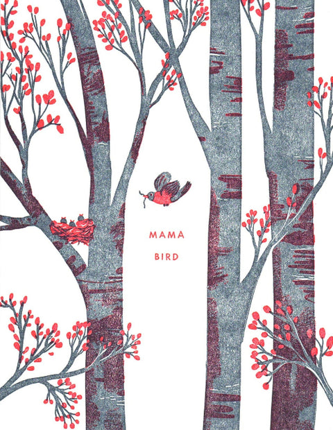 Letterpress Printed Mother's Day & Father's Day Cards Mama Bird - Arts and Heritage St. Albert