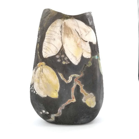 'Moonstruck' Sculptural Raku Vessel