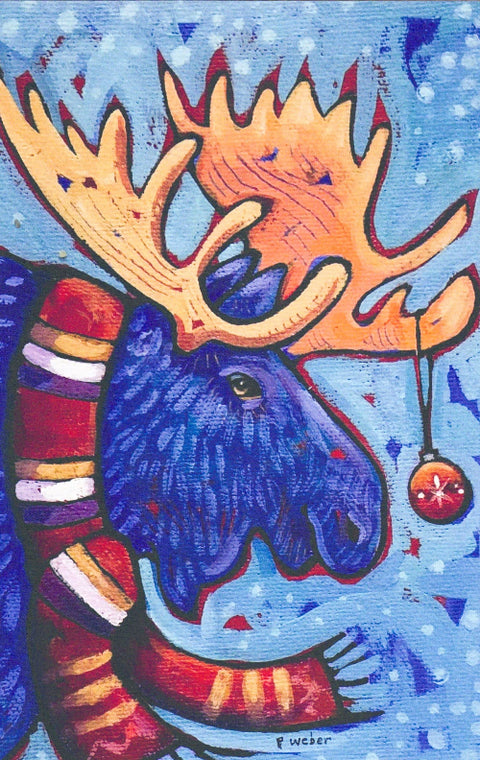 Pam Weber Holiday Cards Moose - Arts and Heritage St. Albert