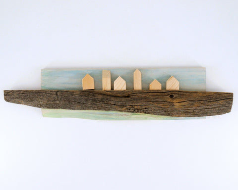 Live Edge Cottage Shelf Sky Blue - Arts and Heritage St. Albert