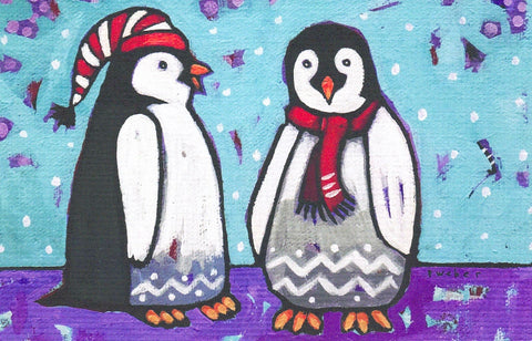 Pam Weber Holiday Cards Penguin Pals - Arts and Heritage St. Albert