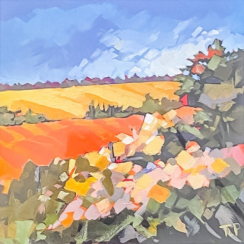 Art Cards by Tracy Lyn Propp 'Road Trip' 5" x 5" - Arts and Heritage St. Albert
