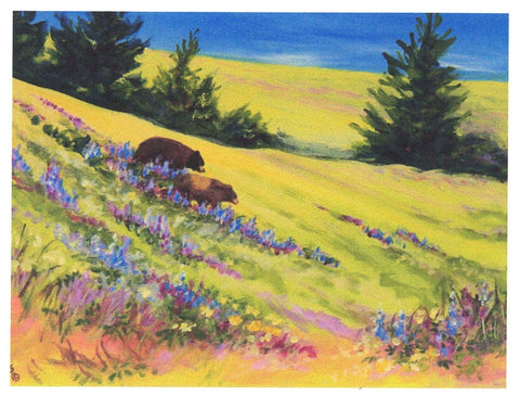 Bears Art Cards By Teresa Stieben Saddle Blanket and Mom - Arts and Heritage St. Albert
