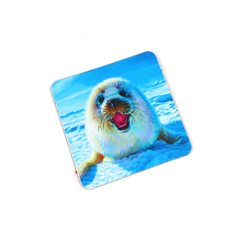 Expressive Animal Portrait Magnets by Robin Good Seal of Approval Magnet - Arts and Heritage St. Albert