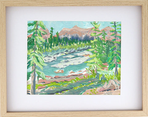 'Silver Currents' Original Painting by Luise Mendler-Johnson - Arts and Heritage St. Albert