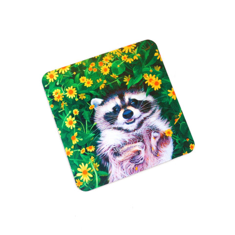 Expressive Animal Portrait Magnets by Robin Good Trash Panda Magnet - Arts and Heritage St. Albert