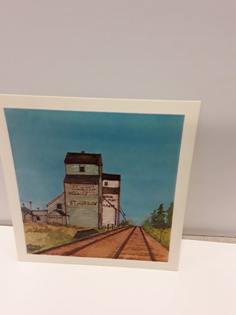 Alan Nuttall Small Prints St Albert Grain Elevators - Arts and Heritage St. Albert