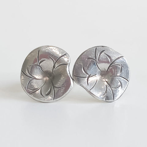 Pure Silver Floral Studs