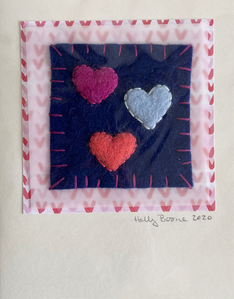 Holly Boone Art Cards - Heart Trio