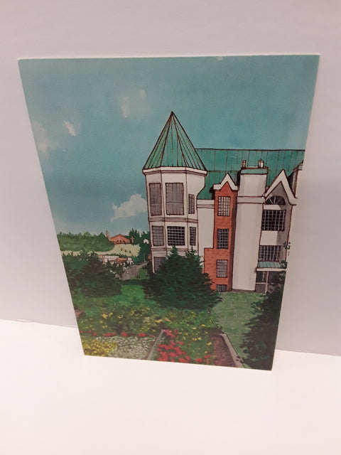 Alan Nuttall Postcards Perron Street looking north - Arts and Heritage St. Albert