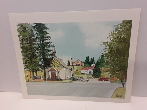 Alan Nuttall Print Perron Street looking north (1) - Arts and Heritage St. Albert