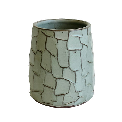 'Textured' Utensil Holder Grey Green - Arts and Heritage St. Albert