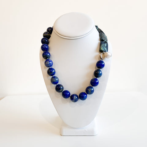 'Pema' Necklace with Lapis Lazuli - Arts and Heritage St. Albert