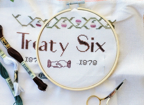 Heritage Sites Moment: We are All Treaty People: Stitch your own Needlework Sampler