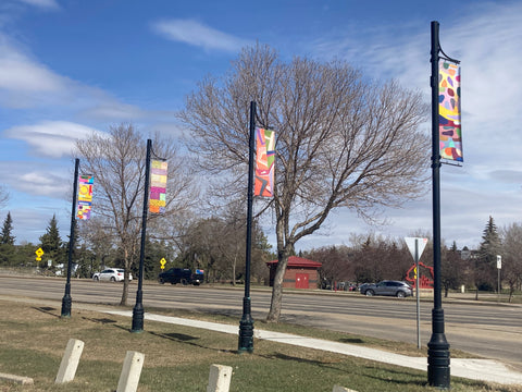 Public Art banners - Arts and Heritage St. Albert