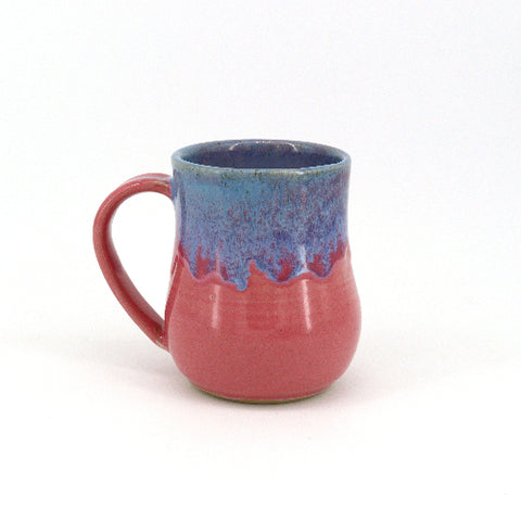 16oz Pink and Blue Ceramic Mug Style 1 - Arts and Heritage St. Albert