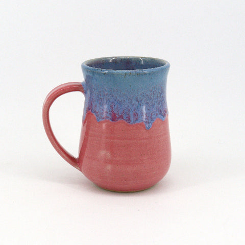 16oz Pink and Blue Ceramic Mug Style 2 - Arts and Heritage St. Albert