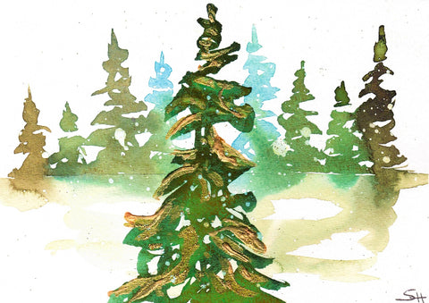 'Landscape Series' 5 x 7 Original Art Cards by Sabine Hahnel Style 6 - Arts and Heritage St. Albert