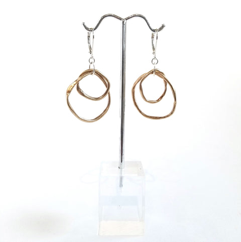 'Links' Collection Layered Bronze Entwined Earrings