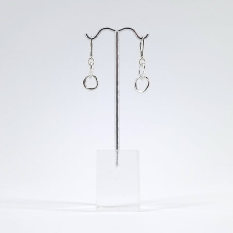 'Links' Collection Petite Entwined Fine Silver Link Earrings