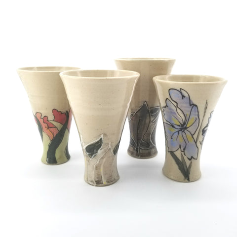 Floral Wine Goblets