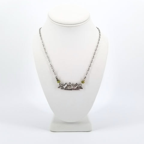 'Hike' Pewter Mountain Necklace
