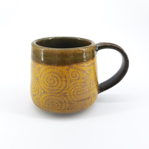 Small Mug with Yellow Pattern