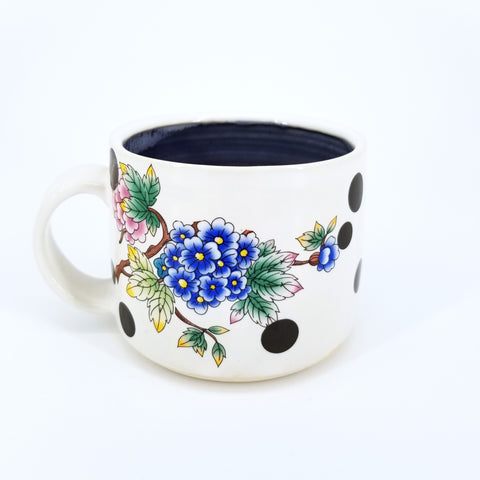 Floral Decal Mug Short