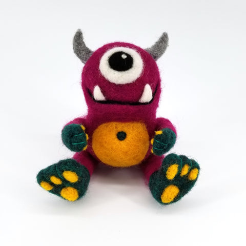 Felted Monster Sculptures