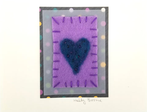 Holly Boone Art Cards - Single Hearts Style 1 - Arts and Heritage St. Albert
