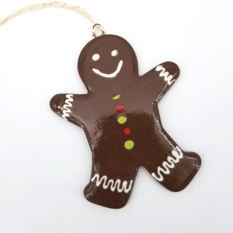 Large Gingerbread Men Holiday Ornament