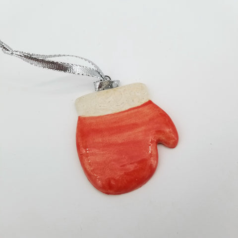 Red Mitten Holiday Ornament