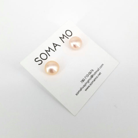 'The Pearl'  Large Freshwater Pearl Studs