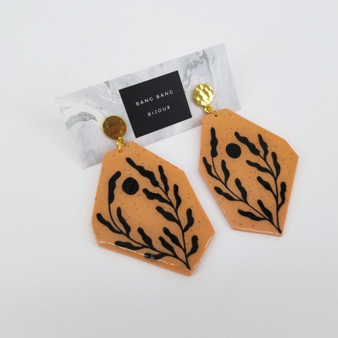 'Clay Classics' Line Drawing Earrings