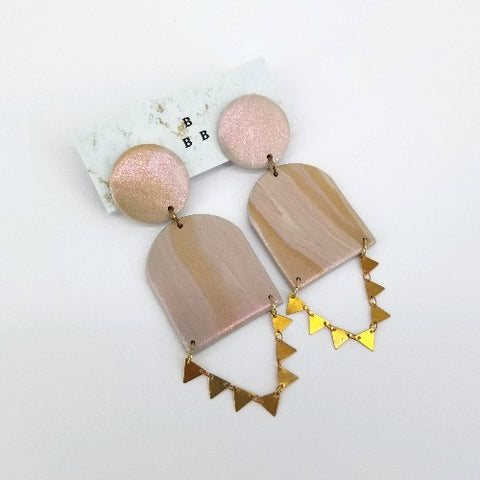 'Clay Classics' Large Clay, Acrylic and Resin Earrings