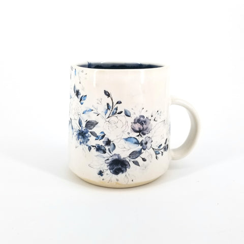 Floral Decal Mugs Tall