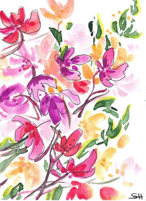 'Floral Series' Original Watercolours